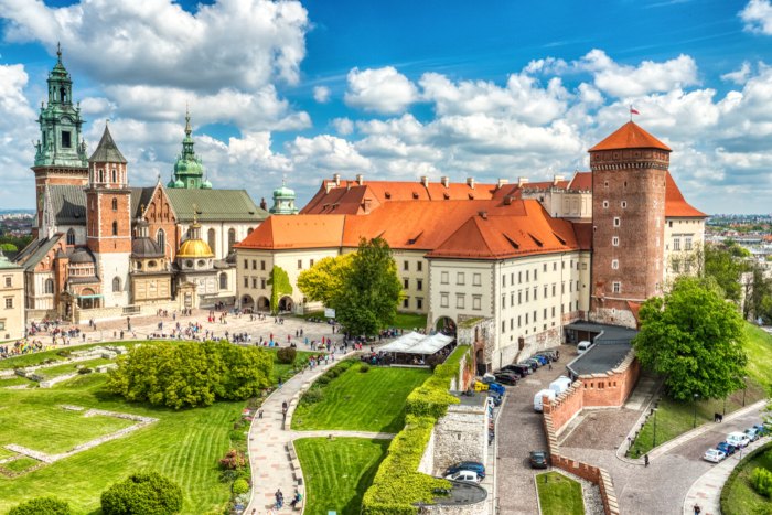 Wawel Castle during the Day, Krakow, Poland